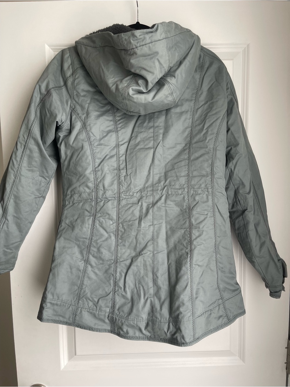 Kuhl Luna Parka Women's Medium Gray Full Zip Sherpa Lined Outdoor Outerwear - Picture 6 of 7